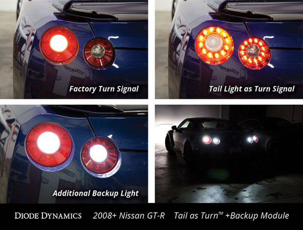 2009-2021 Nissan GT-R Tail as Turn +Backup Module (USDM) Stage 1 Diode Dynamics