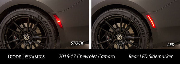 LED Sidemarkers for 2016-2021 Chevrolet Camaro, Amber/Red (set)