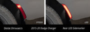 LED Sidemarkers for 2015-2021 Dodge Charger, Amber/Red (set)