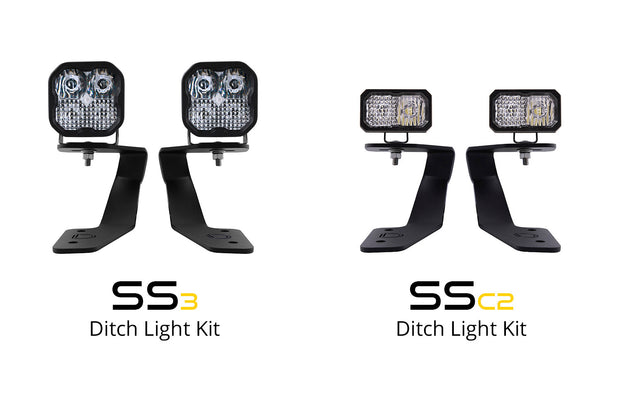 SS3 LED Ditch Light Kit for 2018-2021 Subaru Crosstrek, Sport White Combo Diode Dynamics