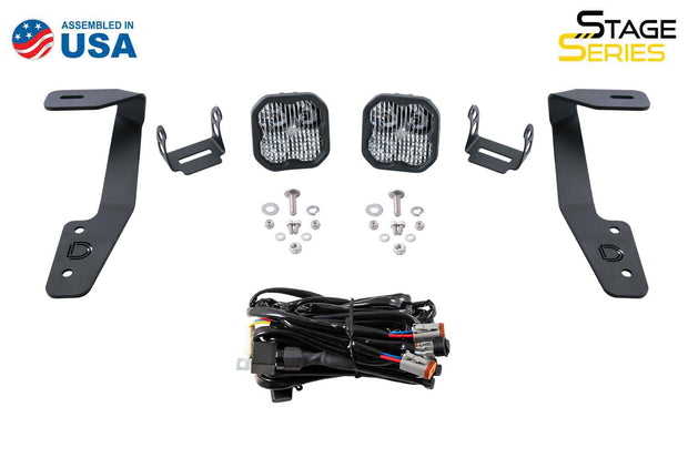 Stage Series 2in LED Ditch Light Kit for 2018-2021 Subaru Crosstrek, Sport White Combo