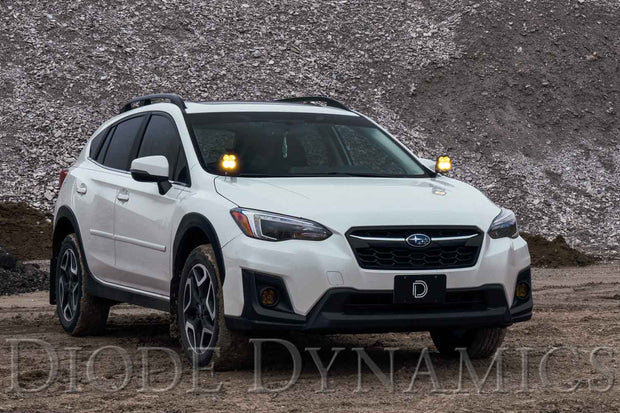 Stage Series 2in LED Ditch Light Kit for 2018-2021 Subaru Crosstrek, Sport Yellow Combo