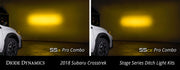 Stage Series 2in LED Ditch Light Kit for 2018-2021 Subaru Crosstrek, Pro White Combo