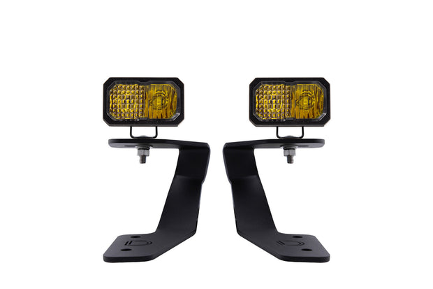 Stage Series 2in LED Ditch Light Kit for 2018-2021 Subaru Crosstrek, Pro Yellow Combo