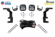 Stage Series 2in LED Ditch Light Kit for 2015-2021 GMC Canyon, Sport White Combo