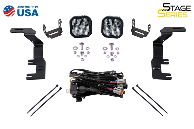 Stage Series 2in LED Ditch Light Kit for 2015-2021 GMC Canyon, Sport White Combo