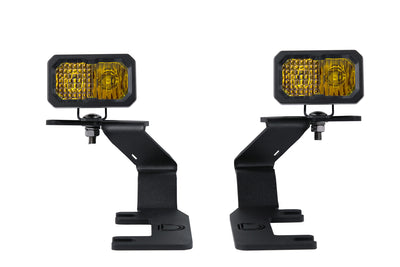 Stage Series 2in LED Ditch Light Kit for 2015-2021 GMC Canyon, Sport Yellow Combo