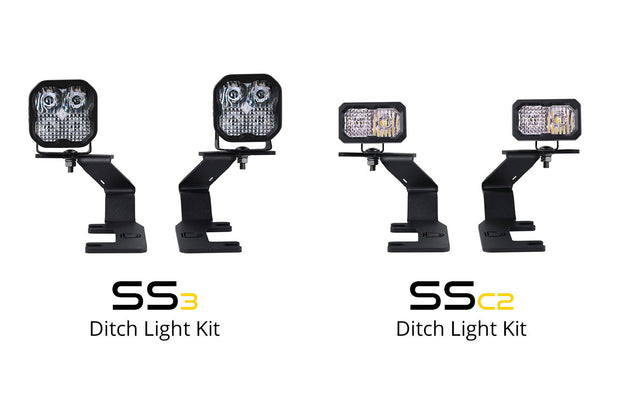 Stage Series 2in LED Ditch Light Kit for 2015-2021 Chevrolet Colorado, Pro White Combo Diode Dynamics