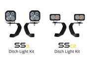 SS3 LED Ditch Light Kit for 2010-2021 Toyota 4Runner Sport Yellow Combo Diode Dynamics