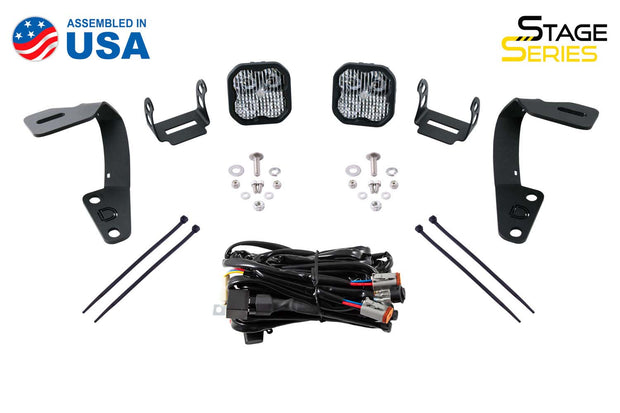 Stage Series 2in LED Ditch Light Kit for 2010-2021 Toyota 4Runner Pro White Combo Diode Dynamics