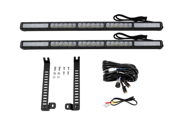 SS30 Single Stealth Lightbar Kit for 2014-2019 Toyota 4Runner White Combo Diode Dynamics
