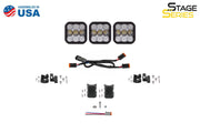 SS5 Sport Universal CrossLink 3-Pod Lightbar White Combo Diode Dynamics