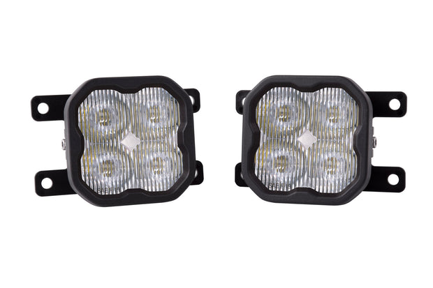 SS3 LED Fog Light Kit for 2009-2014 Ford Focus White SAE Fog Pro w/ Backlight Diode Dynamics