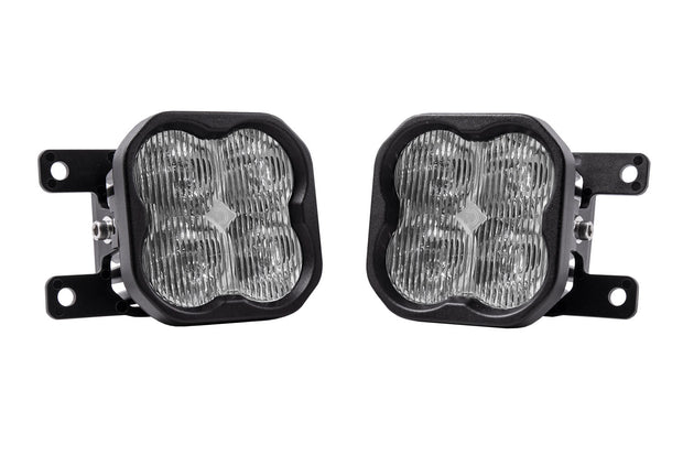 SS3 LED Fog Light Kit for 2009-2014 Ford Focus White SAE Fog Pro w/ Backlight Diode Dynamics