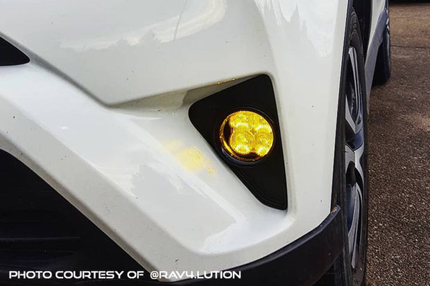 SS3 LED Fog Light Kit for 2006-2012 Toyota RAV4 White SAE Fog Max w/ Backlight Diode Dynamics