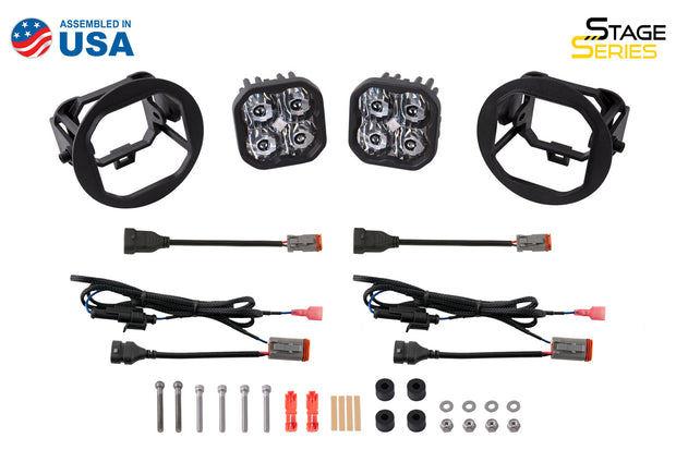 SS3 LED Fog Light Kit for 1996-2006 Dodge Viper White SAE Fog Max w/ Backlight Diode Dynamics