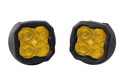 SS3 LED Fog Light Kit for 2007-2014 GMC Yukon Yellow SAE Fog Sport w/ Backlight Diode Dynamics