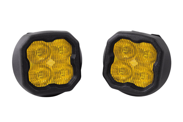 SS3 LED Fog Light Kit for 2007-2014 GMC Yukon Yellow SAE Fog Sport w/ Backlight Diode Dynamics
