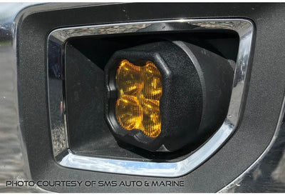 SS3 LED Fog Light Kit for 2014-2015 GMC Sierra 1500 White SAE Fog Pro w/ Backlight Diode Dynamics
