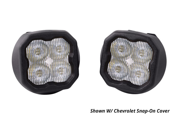 SS3 LED Fog Light Kit for 2007-2014 GMC Yukon Yellow SAE Fog Pro w/ Backlight Diode Dynamics