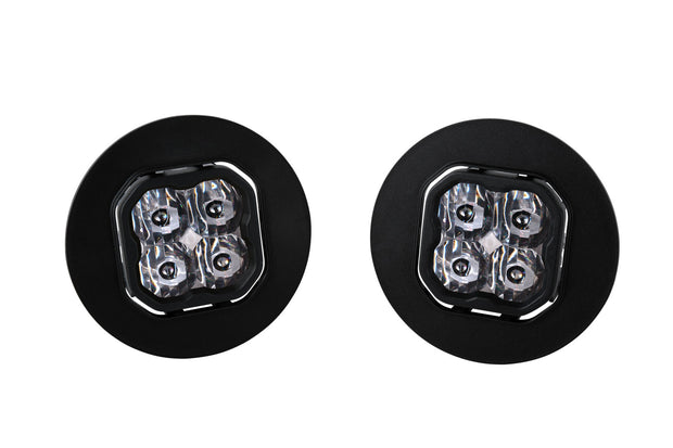 SS3 LED Fog Light Kit for 2007-2014 GMC Sierra 2500/3500 White SAE Fog Max w/ Backlight Diode Dynamics