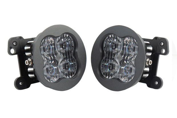 SS3 LED Fog Light Kit for 2009-2017 Dodge Journey White SAE Fog Sport w/ Backlight Type M Bracket Kit Diode Dynamics