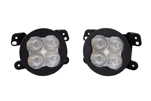 SS3 LED Fog Light Kit for 2009-2017 Dodge Journey White SAE Fog Pro w/ Backlight Type M Bracket Kit Diode Dynamics