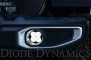 SS3 LED Fog Light Kit for 2020-2021 Jeep Gladiator White SAE Fog Pro w/ Backlight Type M Bracket Kit Diode Dynamics