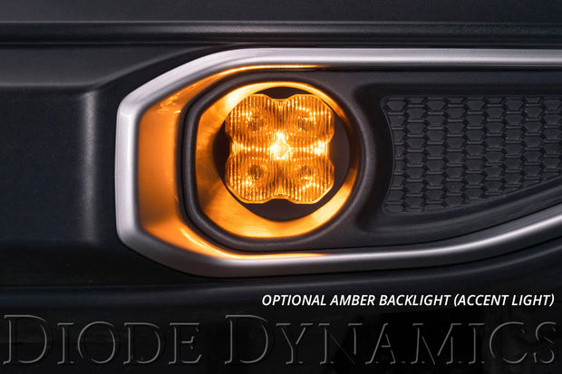 SS3 LED Fog Light Kit for 2009-2017 Dodge Journey Yellow SAE Fog Pro w/ Backlight Type M Bracket Kit Diode Dynamics