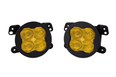 SS3 LED Fog Light Kit for 2009-2017 Dodge Journey Yellow SAE Fog Max w/ Backlight Type M Bracket Kit Diode Dynamics