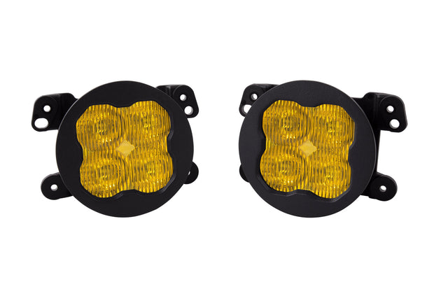 SS3 LED Fog Light Kit for 2009-2017 Dodge Journey Yellow SAE Fog Max w/ Backlight Type M Bracket Kit Diode Dynamics