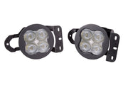 SS3 LED Fog Light Kit for 2020-2021 Jeep Gladiator White SAE Fog Sport w/ Backlight Type MS Bracket Kit Diode Dynamics