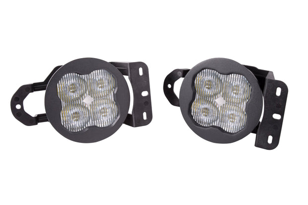SS3 LED Fog Light Kit for 2020-2021 Jeep Gladiator White SAE Fog Sport w/ Backlight Type MS Bracket Kit Diode Dynamics