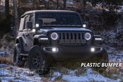 SS3 LED Fog Light Kit for 2018-2021 Jeep JL Wrangler Yellow SAE Fog Pro w/ Backlight Type MS Bracket Kit Diode Dynamics