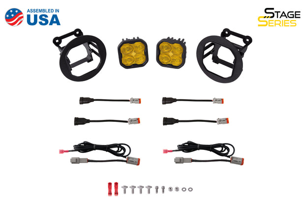 SS3 LED Fog Light Kit for 2005-2009 Subaru Outback Yellow SAE Fog Max w/ Backlight Diode Dynamics