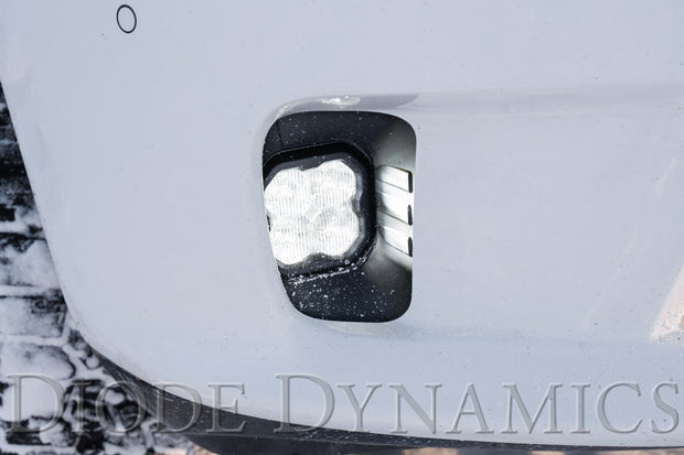 SS3 LED Fog Light Kit for 2019-2021 Ram 1500 Classic White SAE Fog Pro w/ Backlight Diode Dynamics