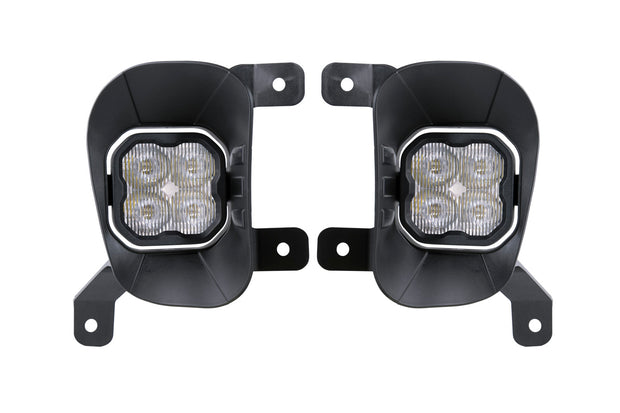 SS3 LED Fog Light Kit for 2013-2018 Ram 1500 White SAE Fog Max w/ Backlight Diode Dynamics