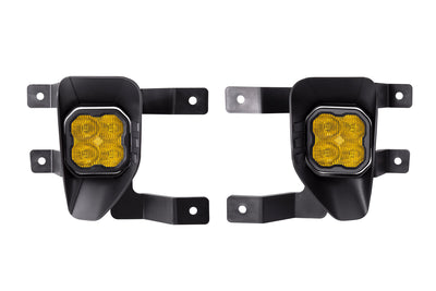 SS3 LED Fog Light Kit for 2016-2018 Chevrolet Silverado 1500 Yellow SAE Fog Sport w/ Backlight Diode Dynamics