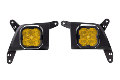 SS3 LED Fog Light Kit for 2020-2021 Chevrolet Silverado HD 2500/3500 Yellow SAE Fog Pro w/ Backlight Diode Dynamics