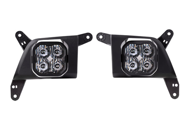 SS3 LED Fog Light Kit for 2019-2021 Chevrolet Silverado 1500 Yellow SAE Fog Max w/ Backlight Diode Dynamics
