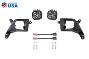 SS3 LED Fog Light Kit for 2020-2021 Chevrolet Silverado HD 2500/3500 Yellow SAE Fog Max w/ Backlight Diode Dynamics