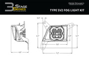 SS3 LED Fog Light Kit for 2020-2021 Chevrolet Silverado HD 2500/3500 Yellow SAE Fog Max w/ Backlight Diode Dynamics