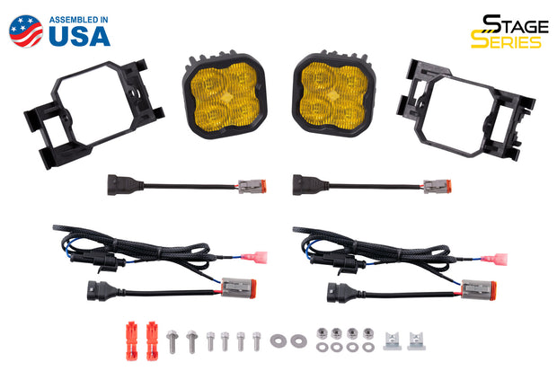 SS3 LED Fog Light Kit for 2008-2009 Subaru Legacy Yellow SAE Fog Pro w/ Backlight Diode Dynamics