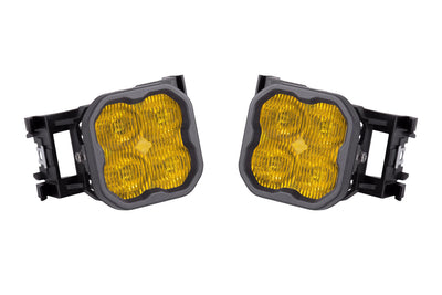 SS3 LED Fog Light Kit for 2011-2014 Subaru WRX/STi Yellow SAE Fog Pro w/ Backlight Diode Dynamics