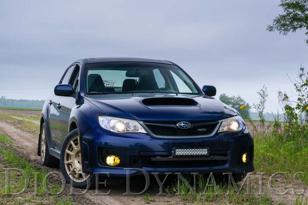 SS3 LED Fog Light Kit for 2011-2014 Subaru WRX/STi Yellow SAE Fog Pro w/ Backlight Diode Dynamics