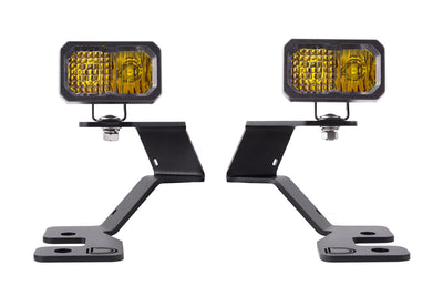 Stage Series 2in LED Ditch Light Kit for 2021 Ford Bronco Sport, Pro Yellow Combo Diode Dynamics