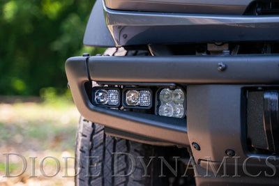 Stage Series Fog Pocket Kit for 21-Up Ford Bronco, White Max Diode Dynamics