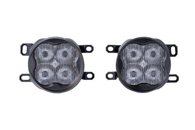 SS3 LED Fog Light Kit for 2018-2020 Toyota Sienna, White SAE Fog Sport with Backlight Diode Dynamics