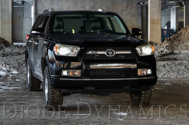 SS3 LED Fog Light Kit for 2010-2013 Toyota 4Runner, White SAE Fog Pro with Backlight Diode Dynamics