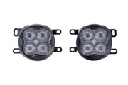 SS3 LED Fog Light Kit for 2012-2014 Toyota Prius, White SAE Fog Pro with Backlight Diode Dynamics